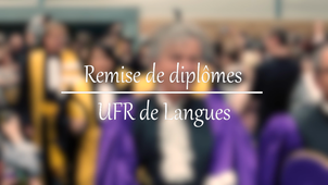 Remise de diplômes UFR de Langues