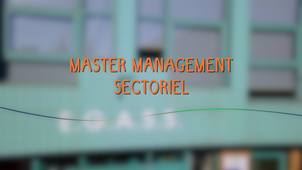 Le Master Management Sectoriel